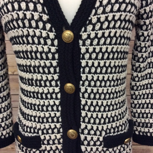 CAbi knitted sweater button down cardigan small - Picture 3 of 8